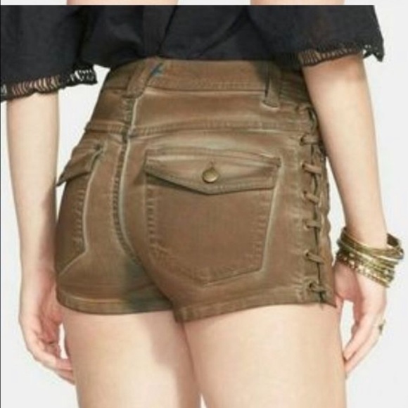 Free People Boho shorts ( lace-up sides) !! - Picture 1 of 5